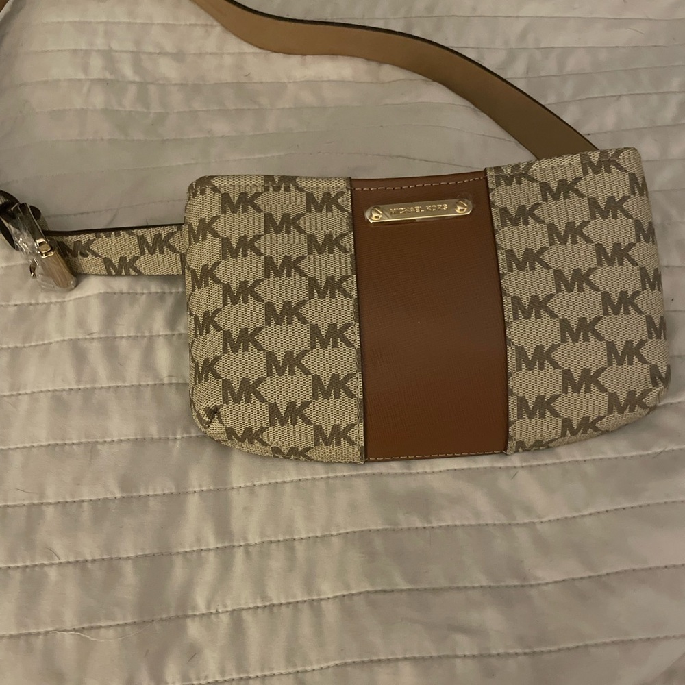 PVC mk logo fanny pack waist belt bag bum bag Michael kors crossbody wallet